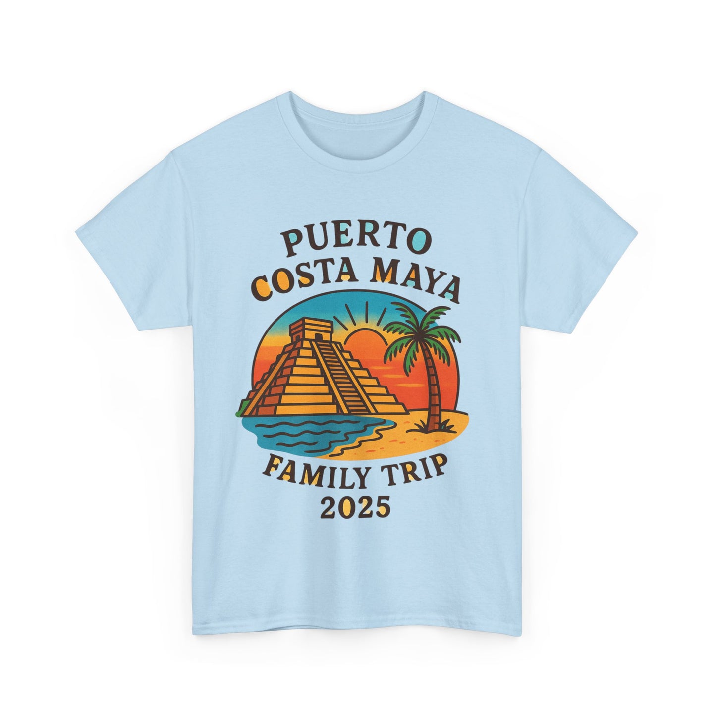 Family Trip Unisex Tee by Alex Rock Tattoos - Pueblo Costa Maya Design