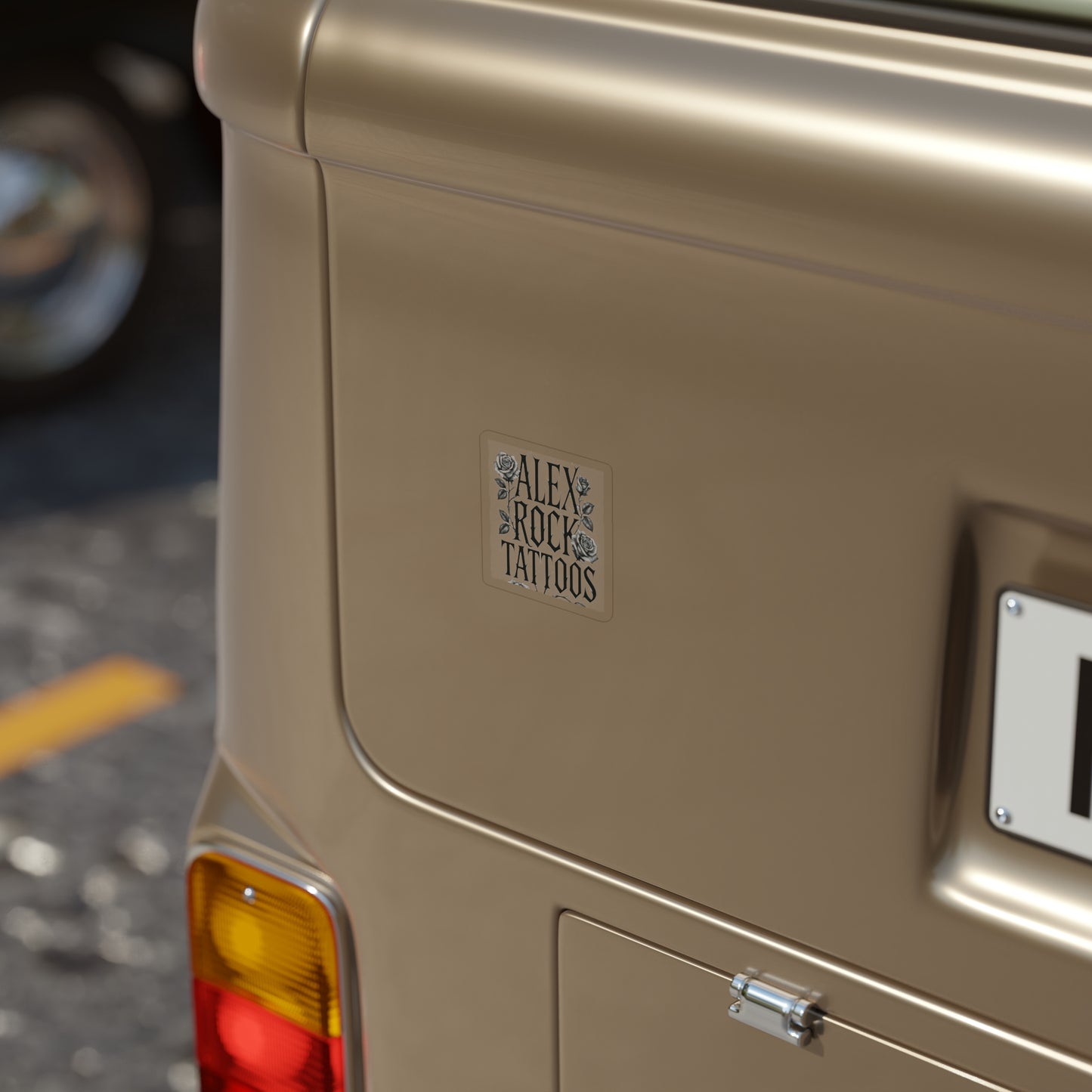 Die-Cut Transparent Outdoor Sticker - Alex Rock Tattoos Design