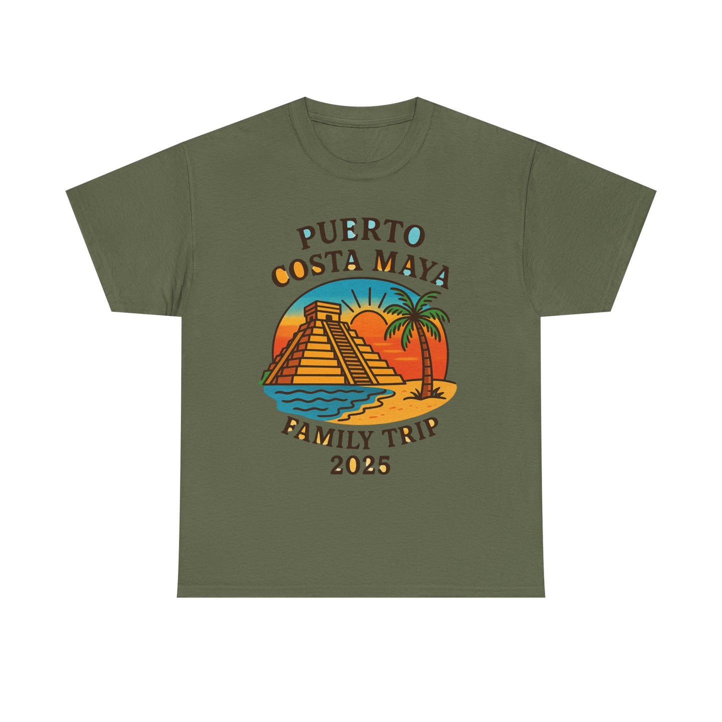 Family Trip Unisex Tee by Alex Rock Tattoos - Pueblo Costa Maya Design