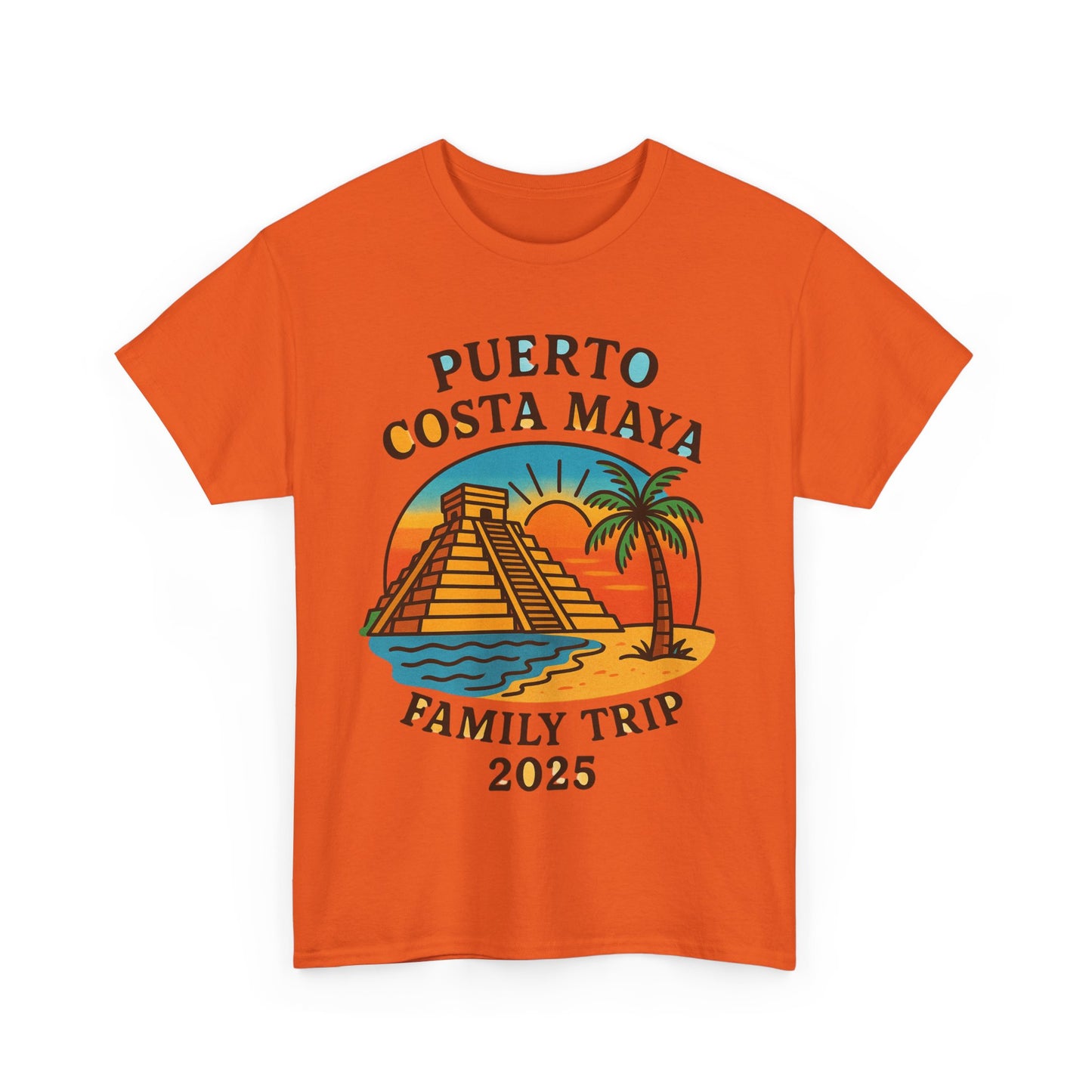 Family Trip Unisex Tee by Alex Rock Tattoos - Pueblo Costa Maya Design