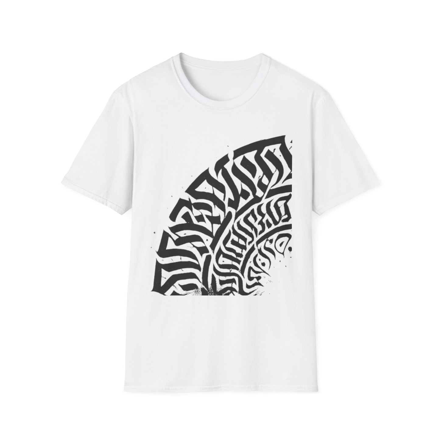 Custom Unisex Softstyle T-Shirt with Unique Abstract Design | Personalized Gift for Art Lovers, Modern Fashion, Graphic Tee, Festival Attire