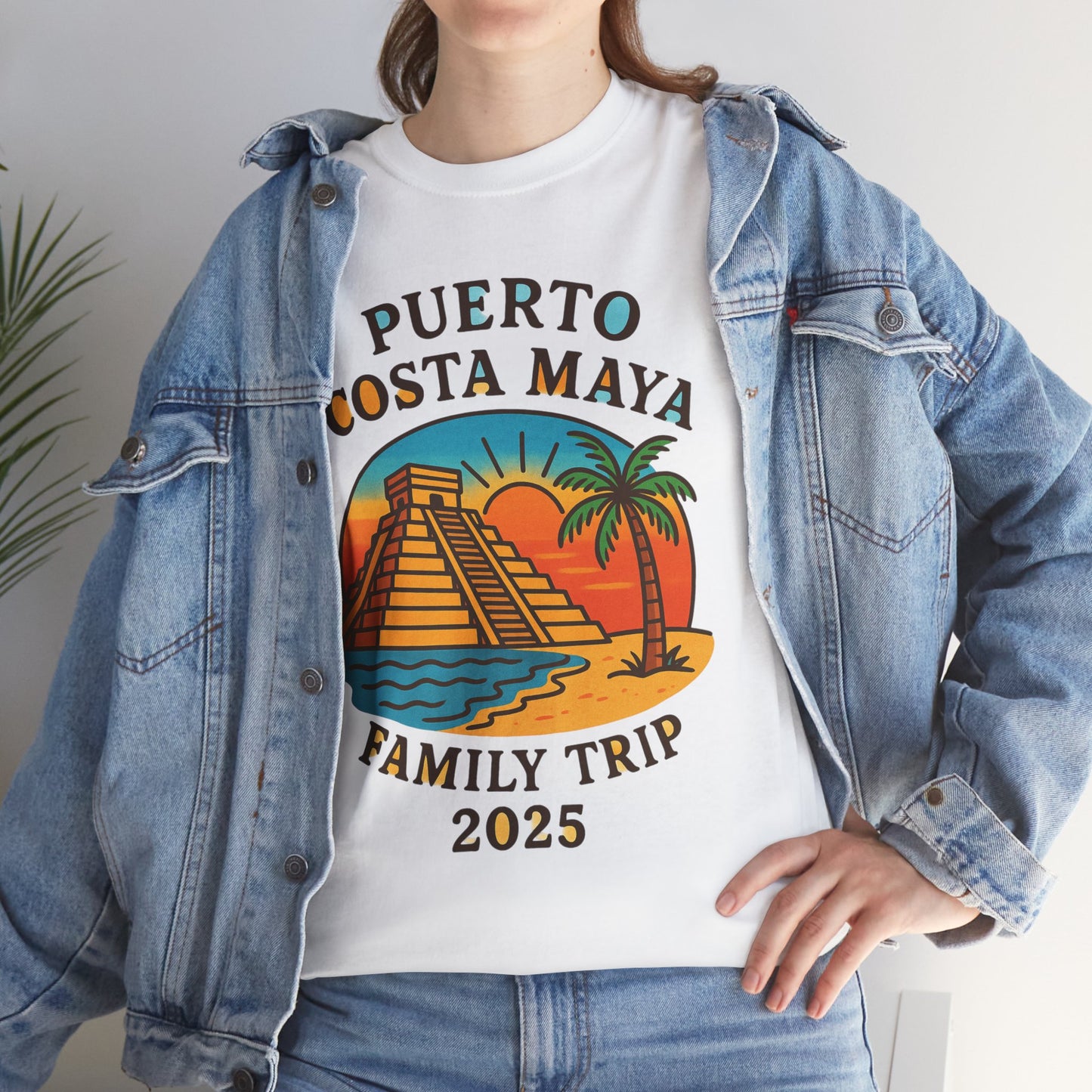 Family Trip Unisex Tee by Alex Rock Tattoos - Pueblo Costa Maya Design