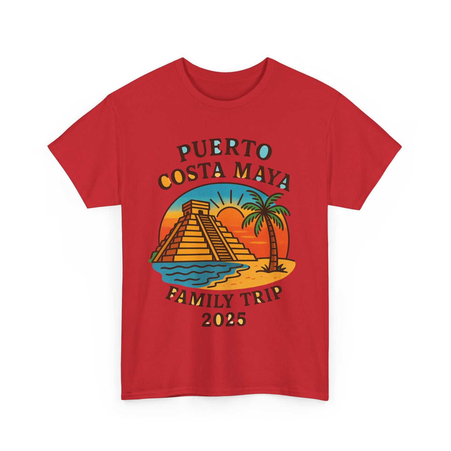 Family Trip Unisex Tee by Alex Rock Tattoos - Pueblo Costa Maya Design