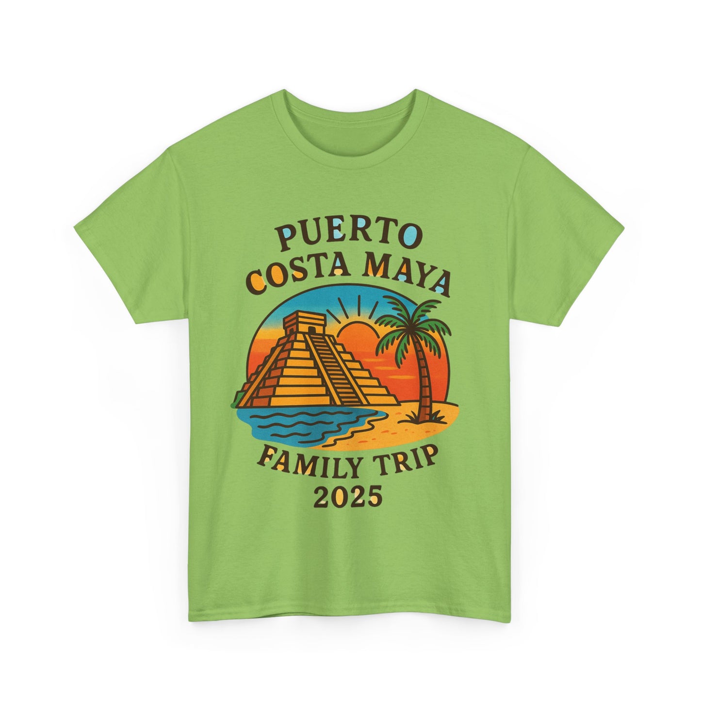 Family Trip Unisex Tee by Alex Rock Tattoos - Pueblo Costa Maya Design