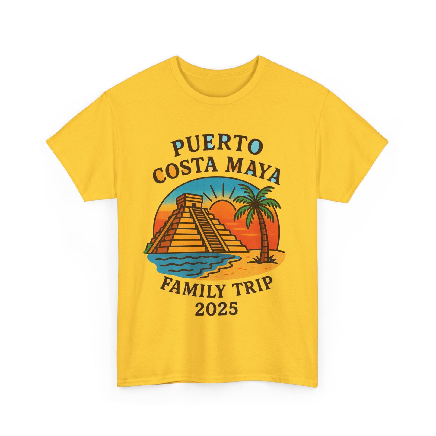Family Trip Unisex Tee by Alex Rock Tattoos - Pueblo Costa Maya Design