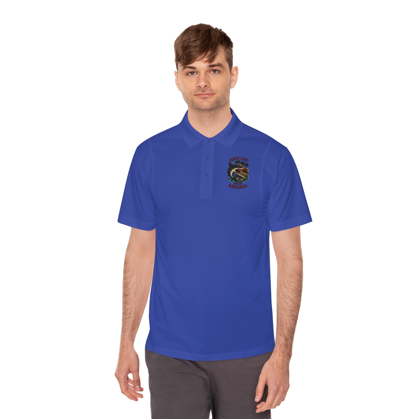 Sport Polo Shirt - Shark Design by Alex Rock