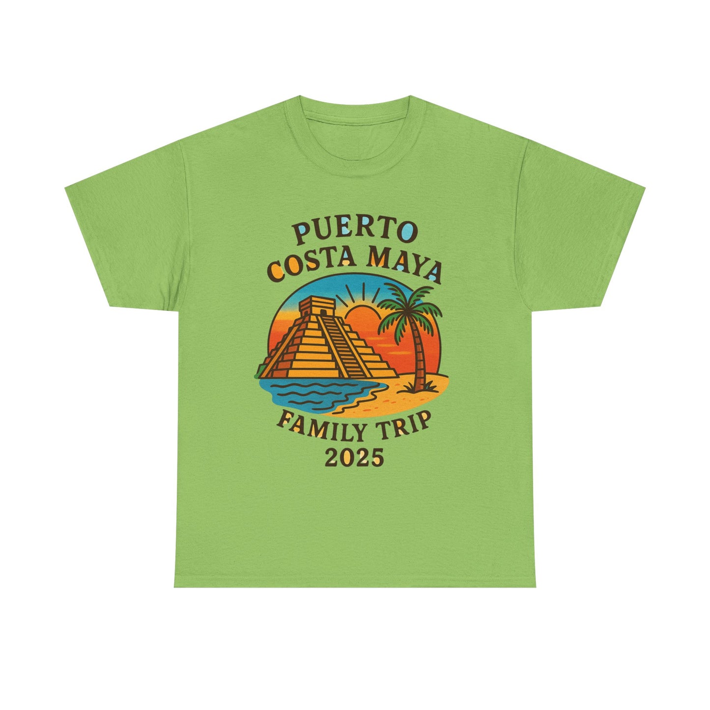 Family Trip Unisex Tee by Alex Rock Tattoos - Pueblo Costa Maya Design