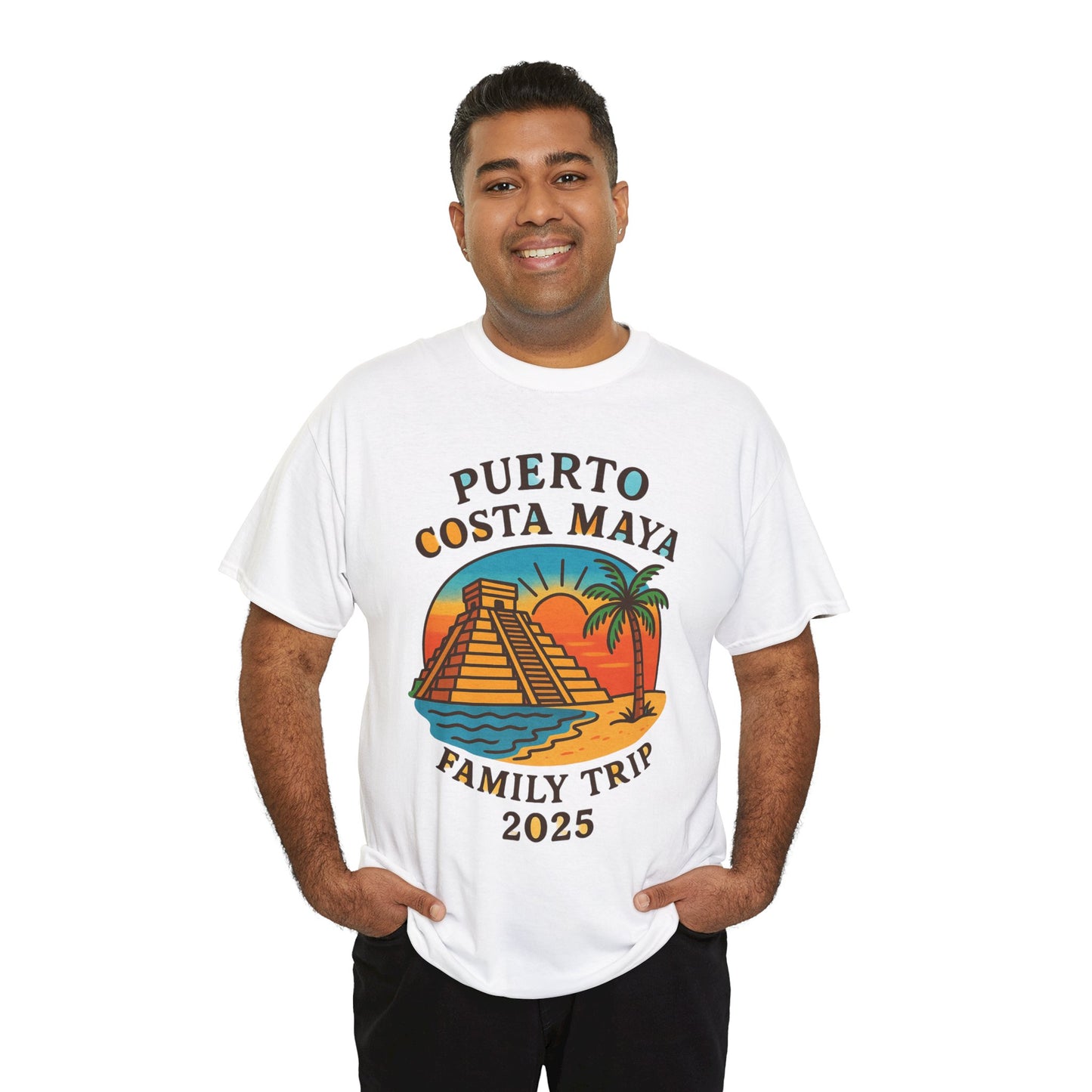 Family Trip Unisex Tee by Alex Rock Tattoos - Pueblo Costa Maya Design