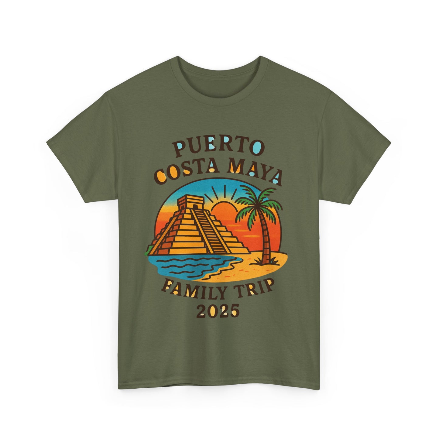 Family Trip Unisex Tee by Alex Rock Tattoos - Pueblo Costa Maya Design