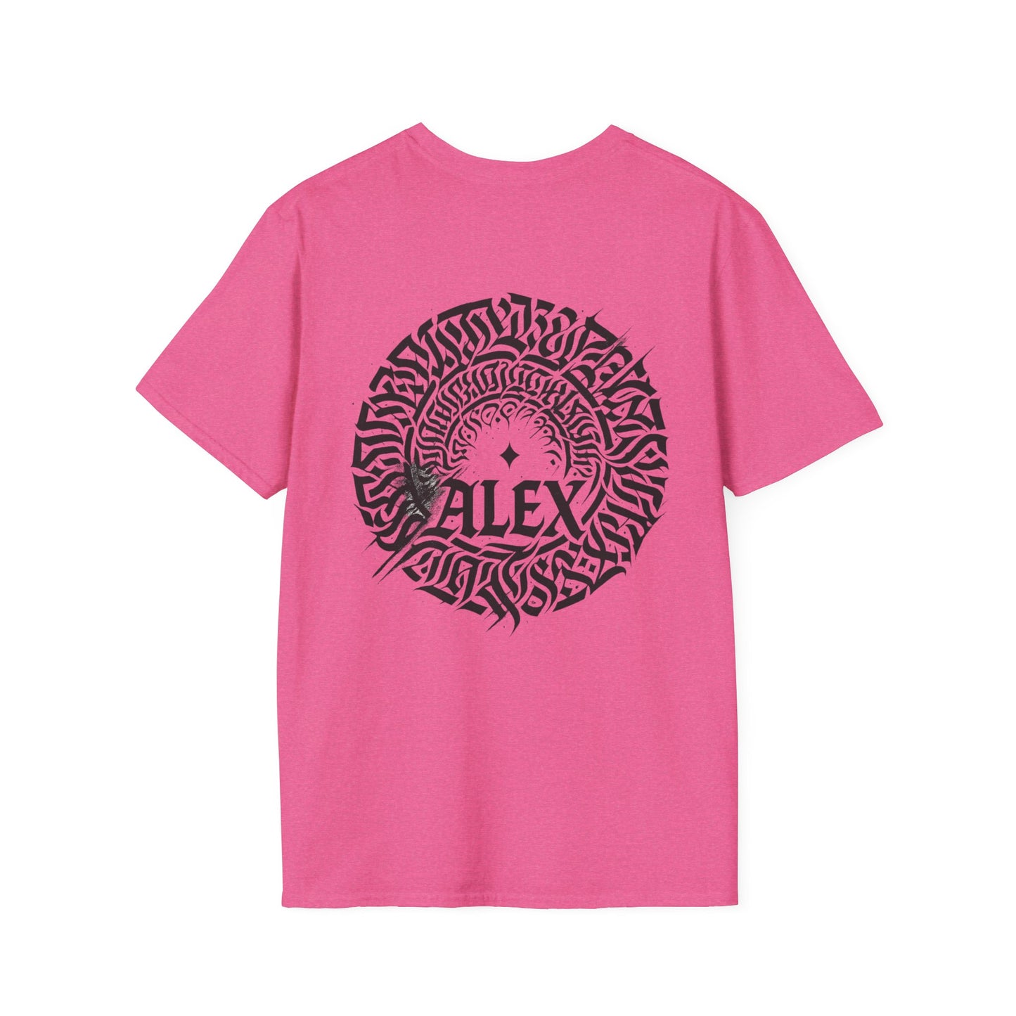 Custom Unisex Softstyle T-Shirt with Unique Abstract Design | Personalized Gift for Art Lovers, Modern Fashion, Graphic Tee, Festival Attire