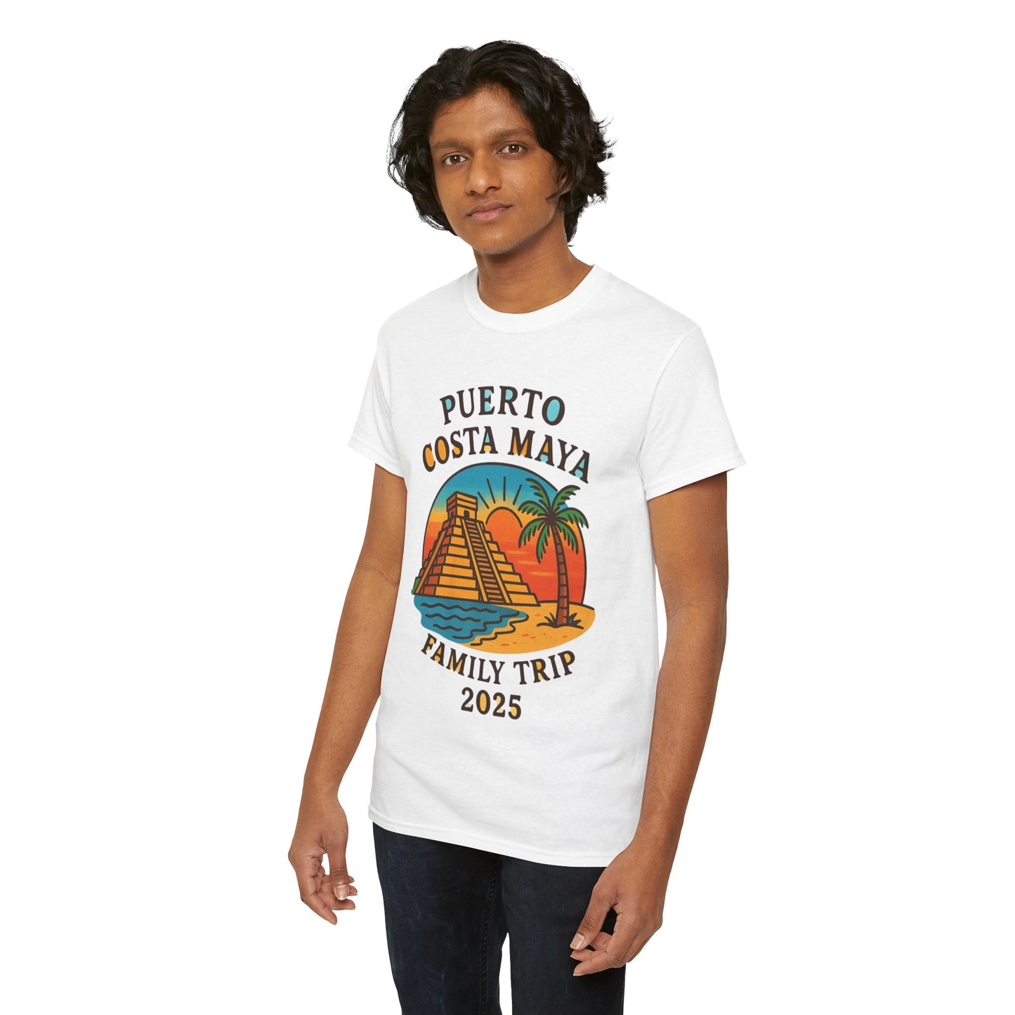 Family Trip Unisex Tee by Alex Rock Tattoos - Pueblo Costa Maya Design