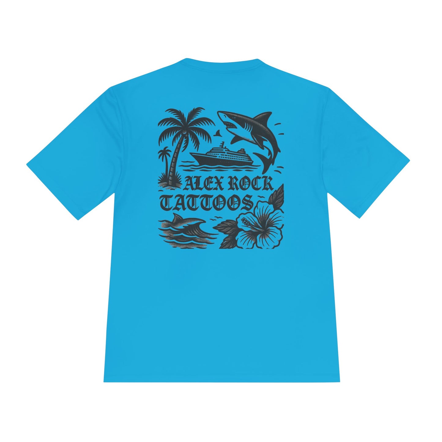T-Shirt - Alex Rock Tattoo Design Kraqken with a Skull Moisture Wicking Unisex Tee