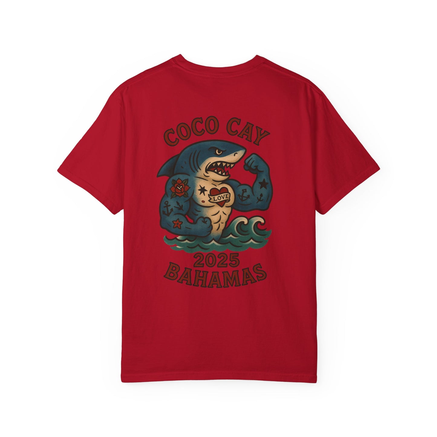 T-Shirt Alex Tattoos Coco Kay 2025 Shark Unisex Garment-Dyed