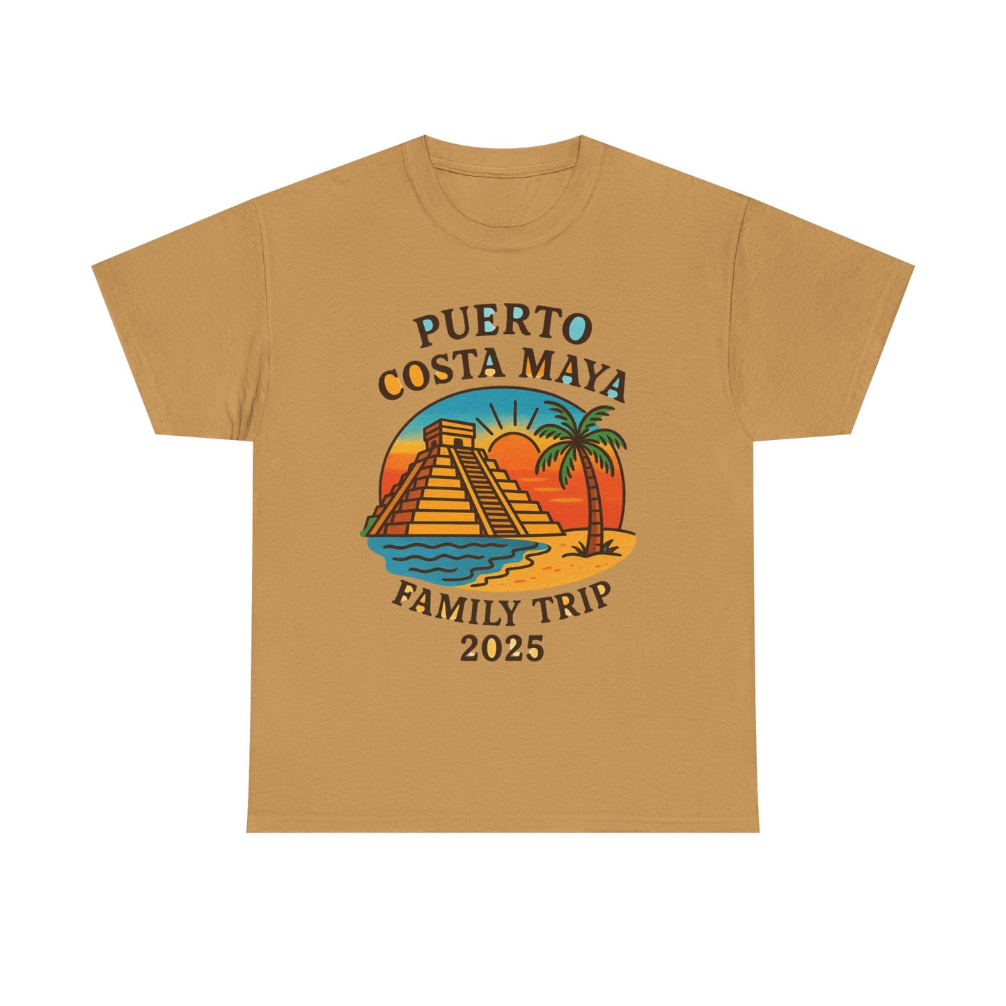 Family Trip Unisex Tee by Alex Rock Tattoos - Pueblo Costa Maya Design