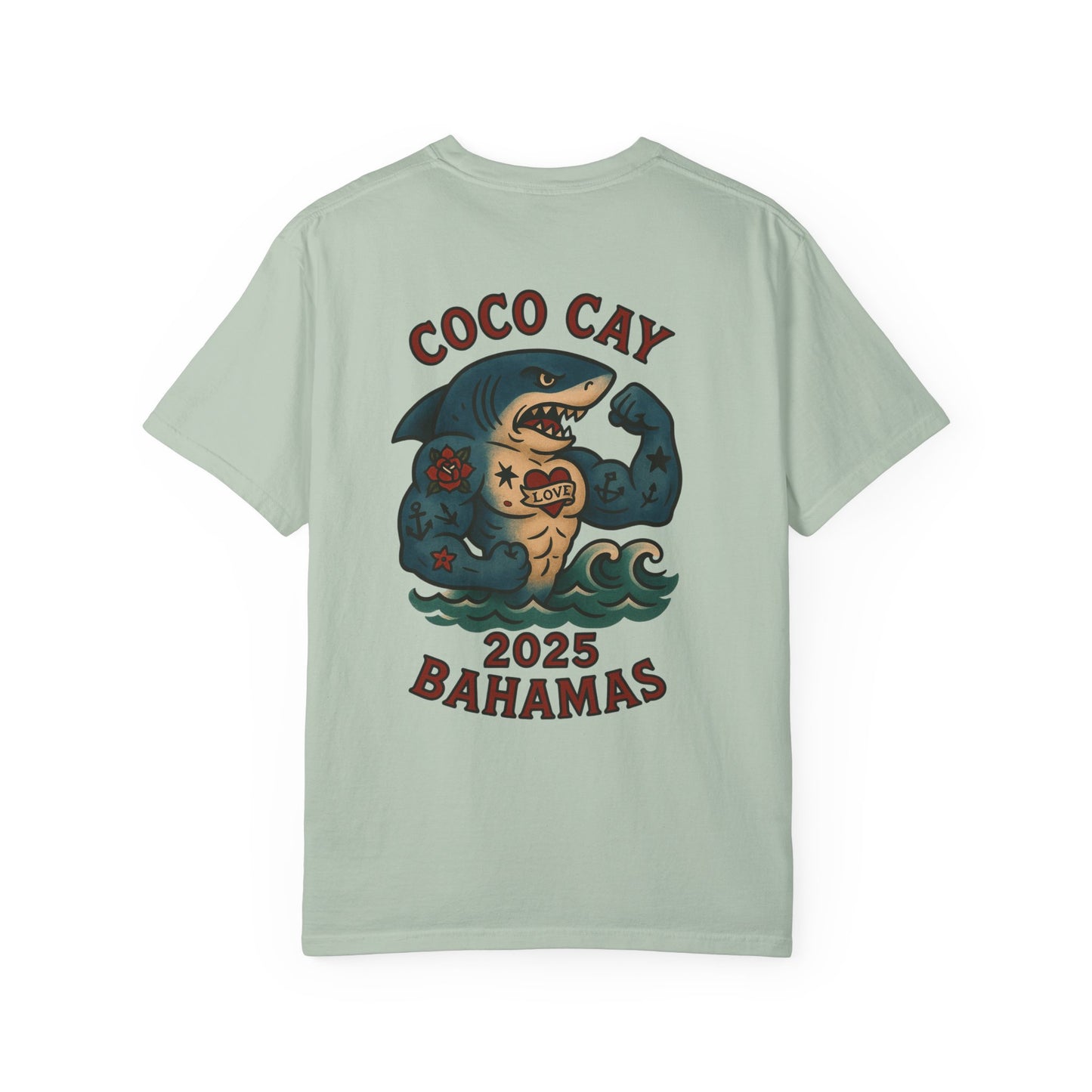 T-Shirt Alex Tattoos Coco Kay 2025 Shark Unisex Garment-Dyed