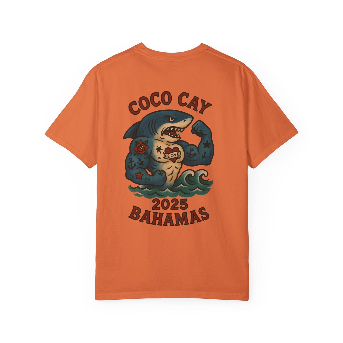 T-Shirt Alex Tattoos Coco Kay 2025 Shark Unisex Garment-Dyed