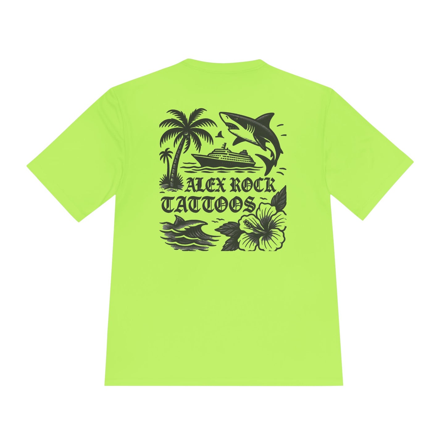T-Shirt - Alex Rock Tattoo Design Kraqken with a Skull Moisture Wicking Unisex Tee