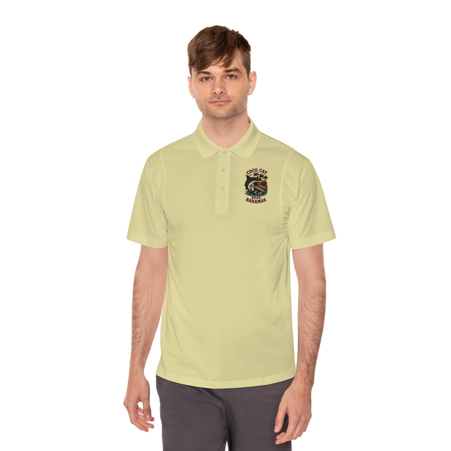 Sport Polo Shirt - Shark Design by Alex Rock