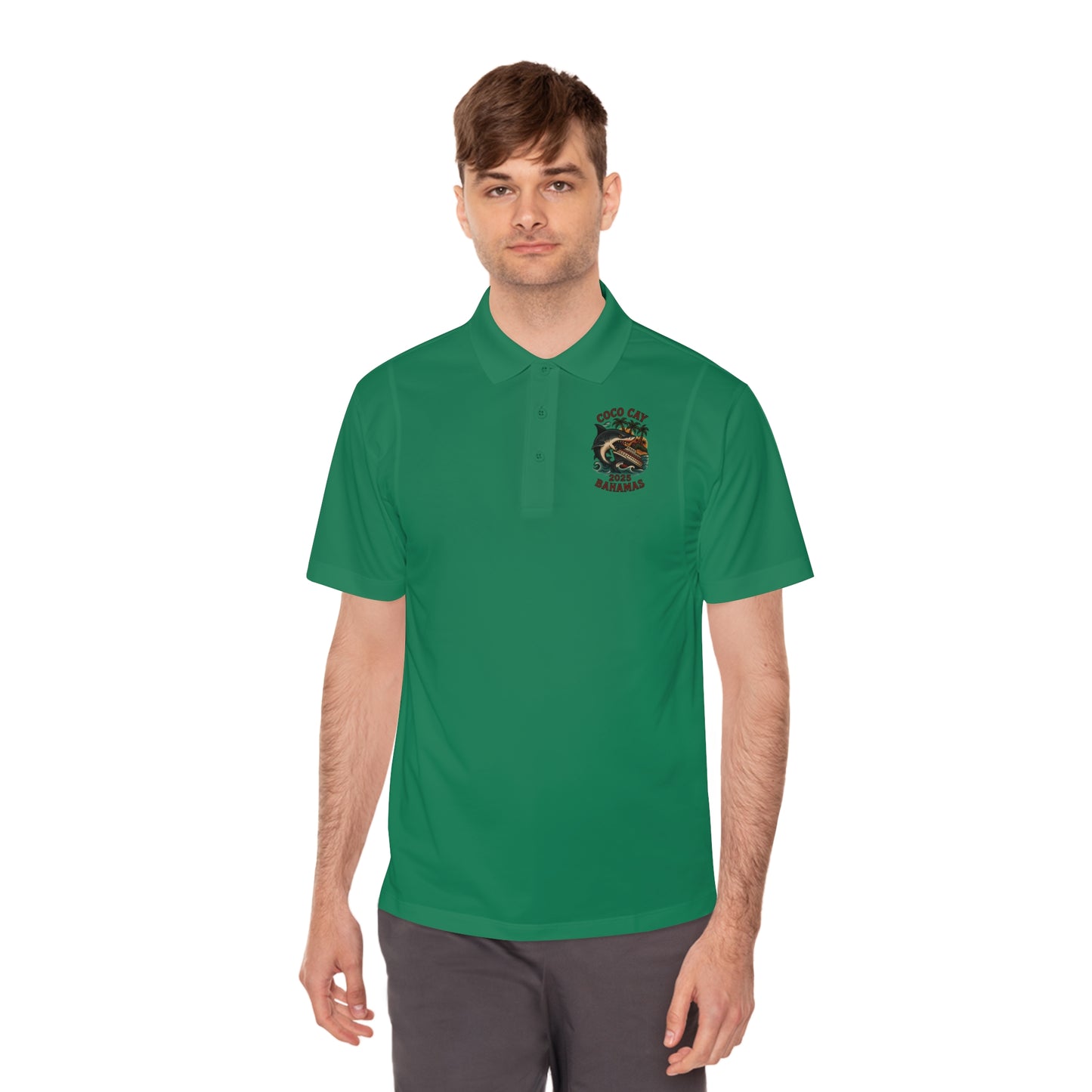 Sport Polo Shirt - Shark Design by Alex Rock