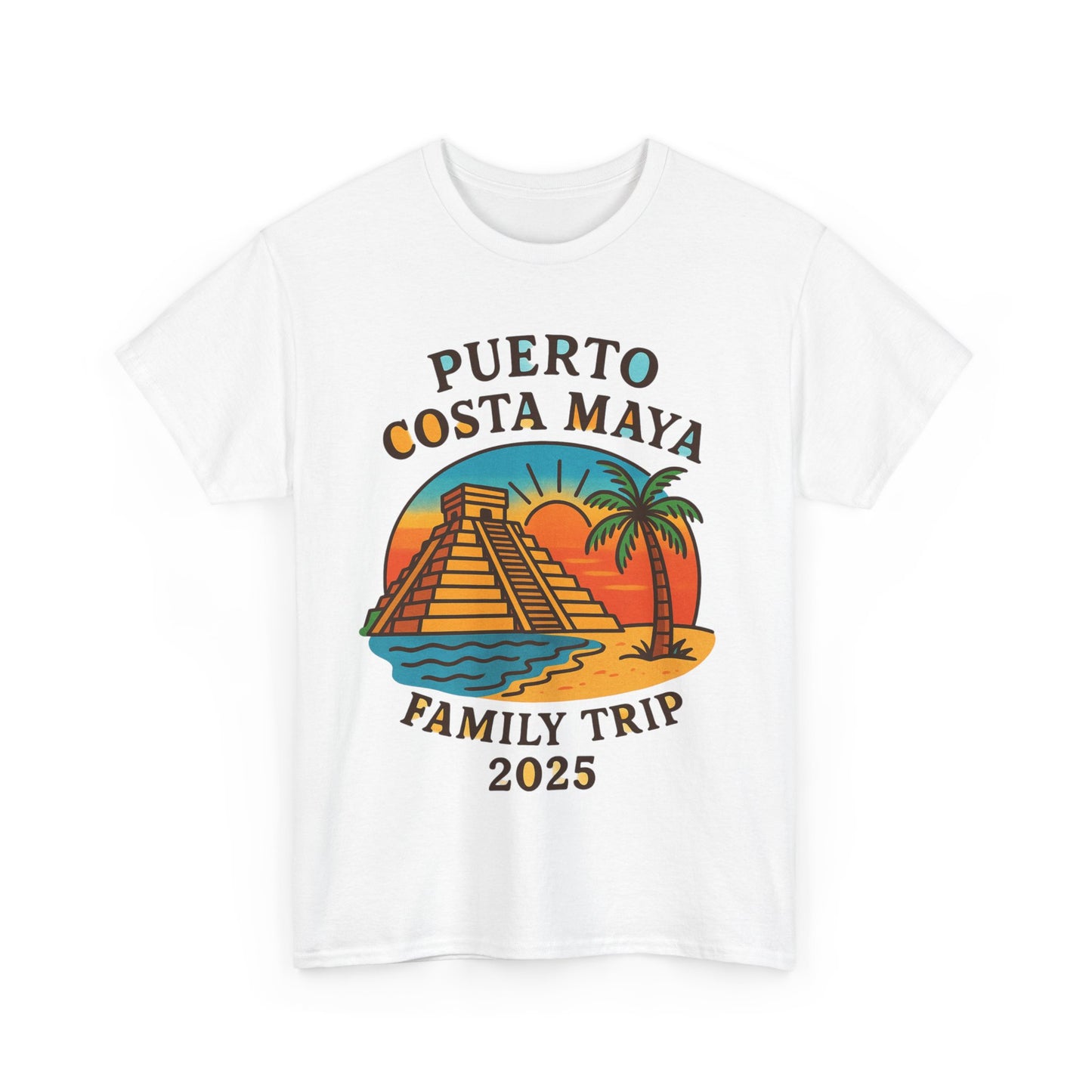 Family Trip Unisex Tee by Alex Rock Tattoos - Pueblo Costa Maya Design