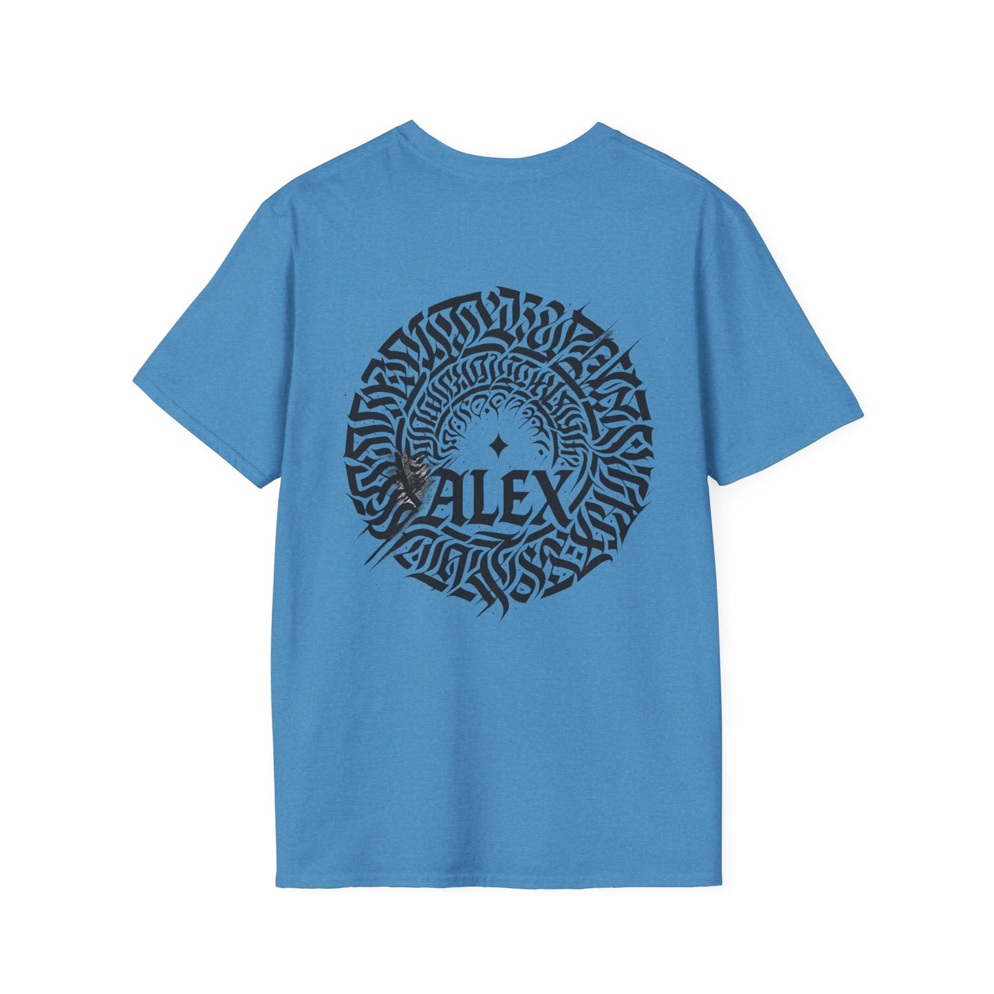 Custom Unisex Softstyle T-Shirt with Unique Abstract Design | Personalized Gift for Art Lovers, Modern Fashion, Graphic Tee, Festival Attire