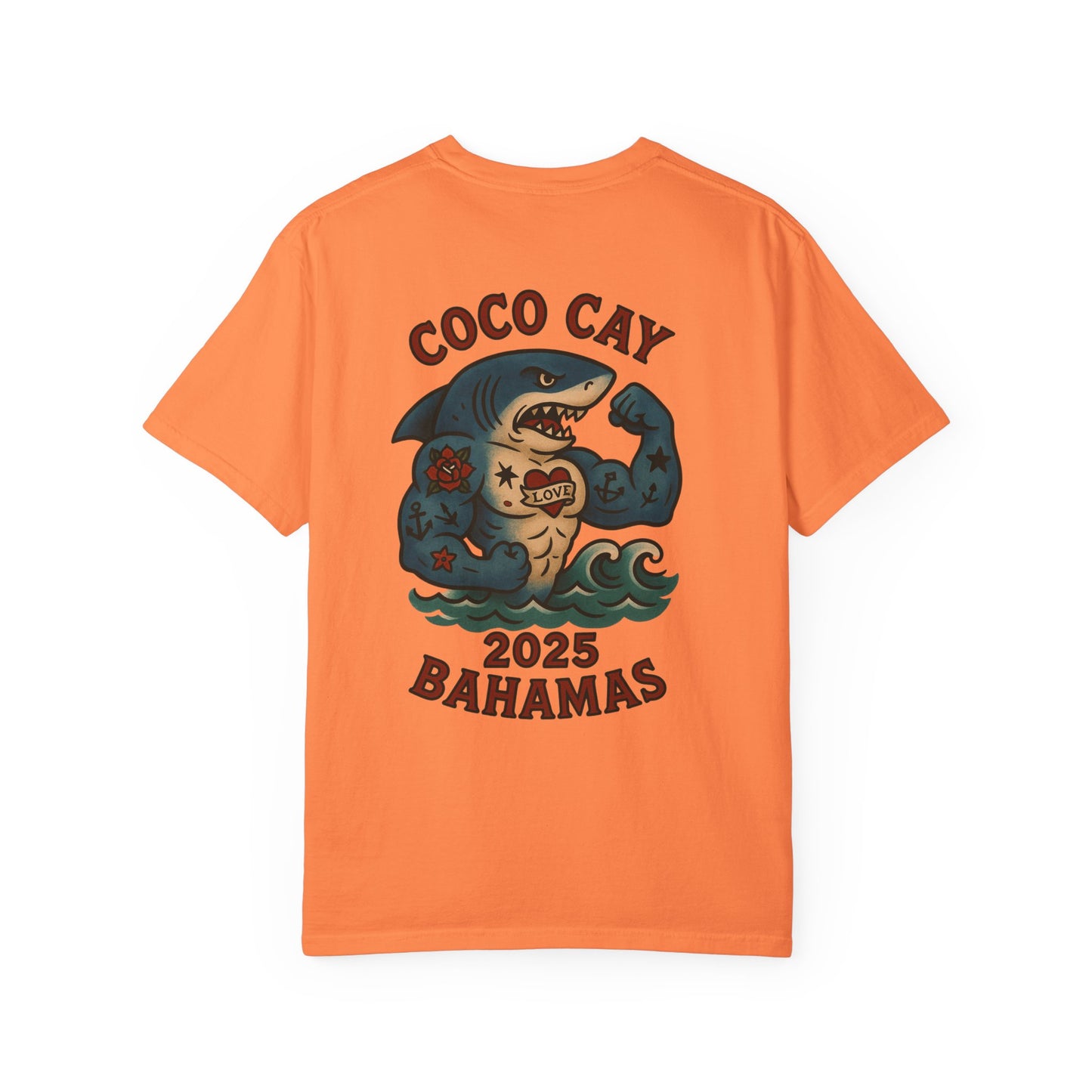 T-Shirt Alex Tattoos Coco Kay 2025 Shark Unisex Garment-Dyed