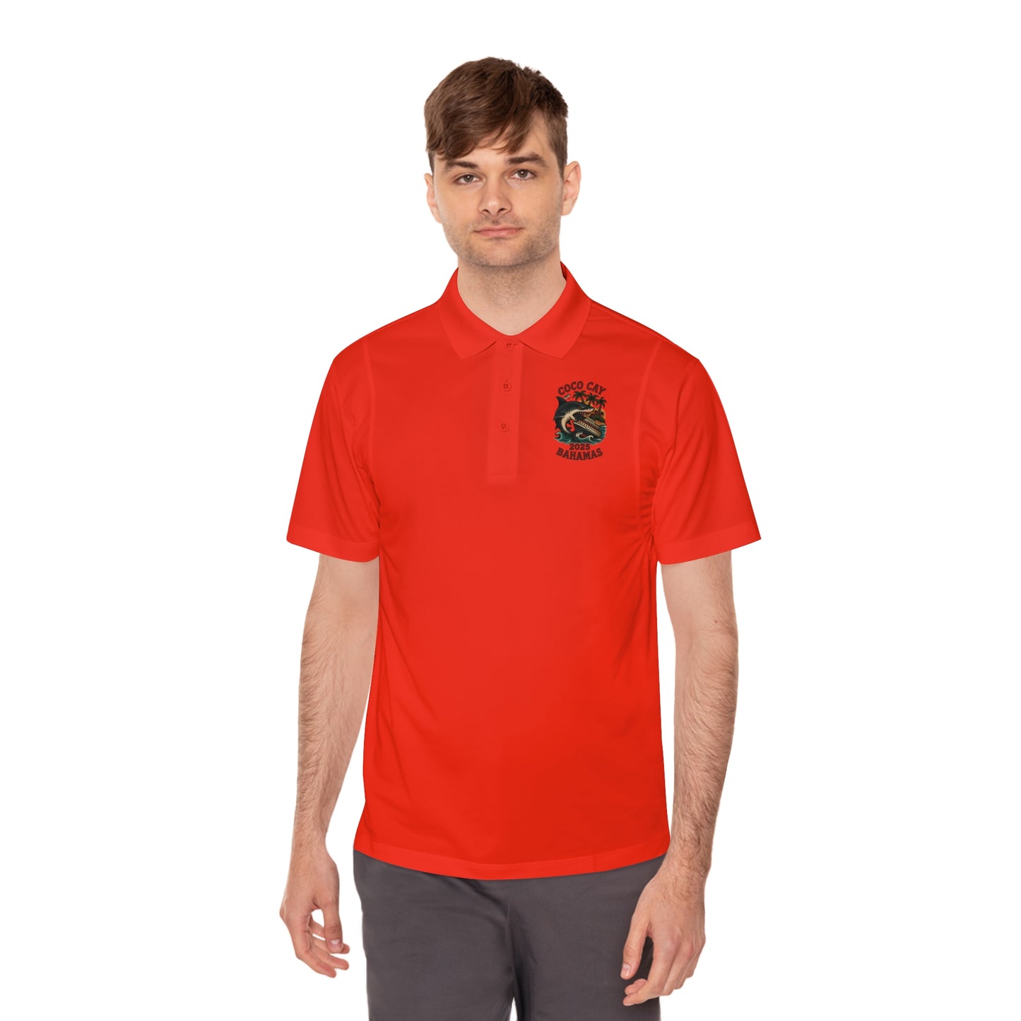Sport Polo Shirt - Shark Design by Alex Rock