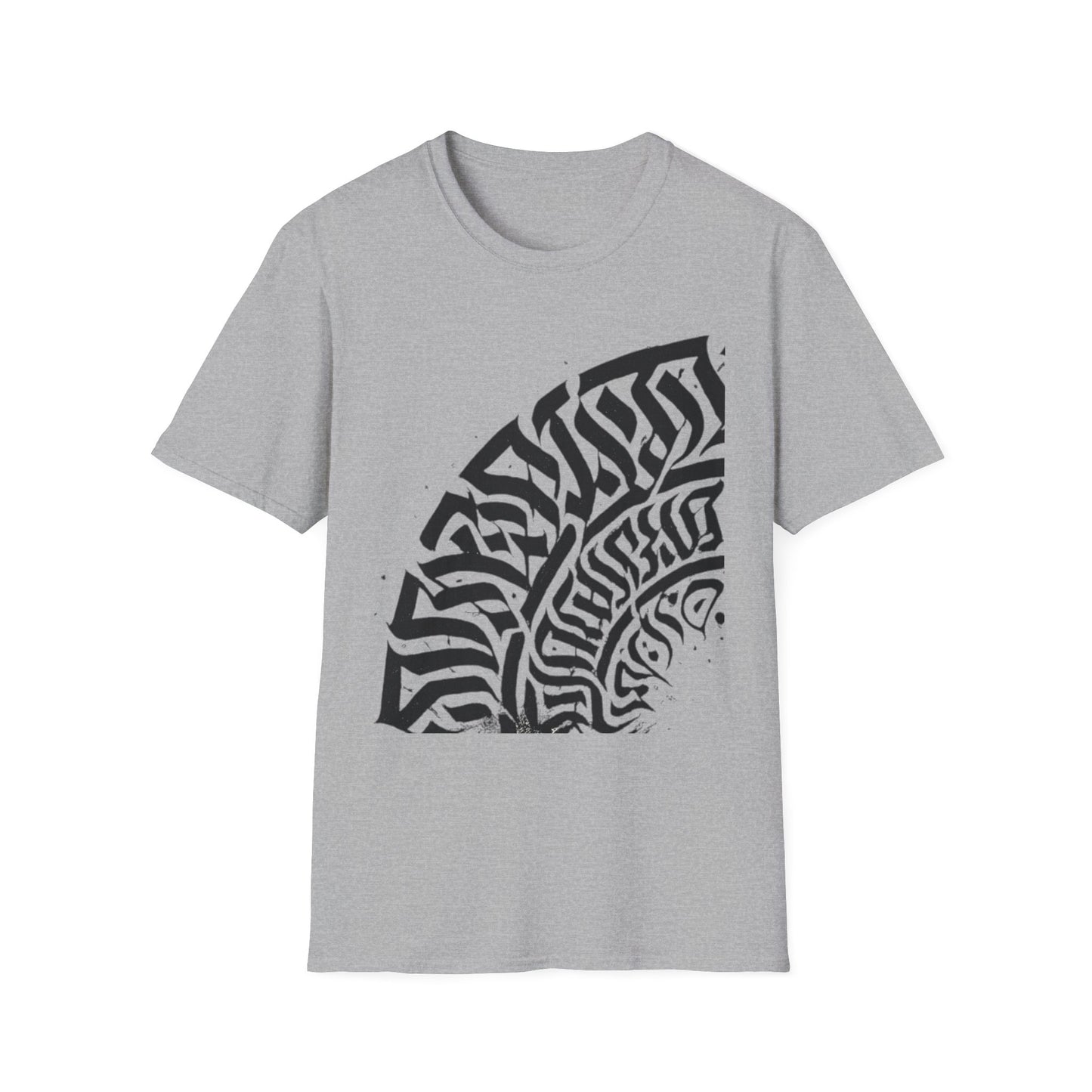 Custom Unisex Softstyle T-Shirt with Unique Abstract Design | Personalized Gift for Art Lovers, Modern Fashion, Graphic Tee, Festival Attire