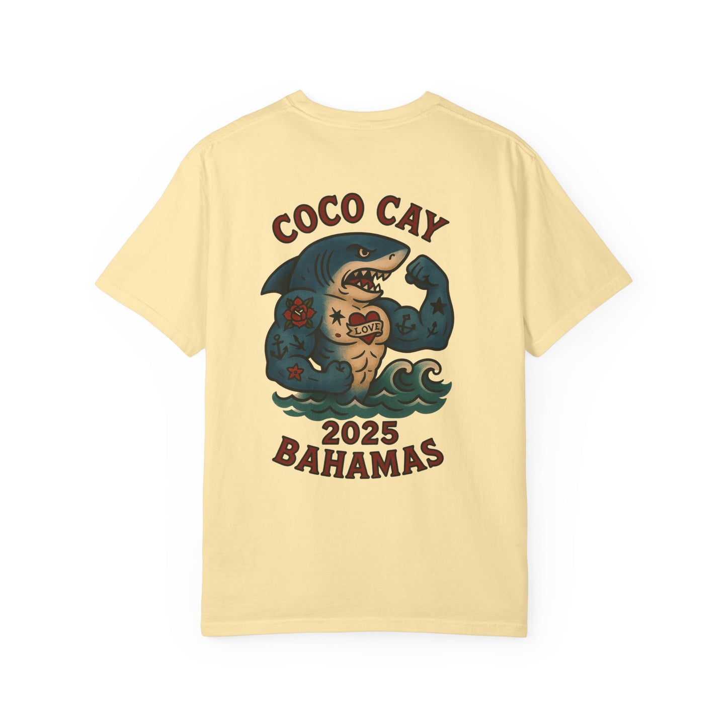 T-Shirt Alex Tattoos Coco Kay 2025 Shark Unisex Garment-Dyed