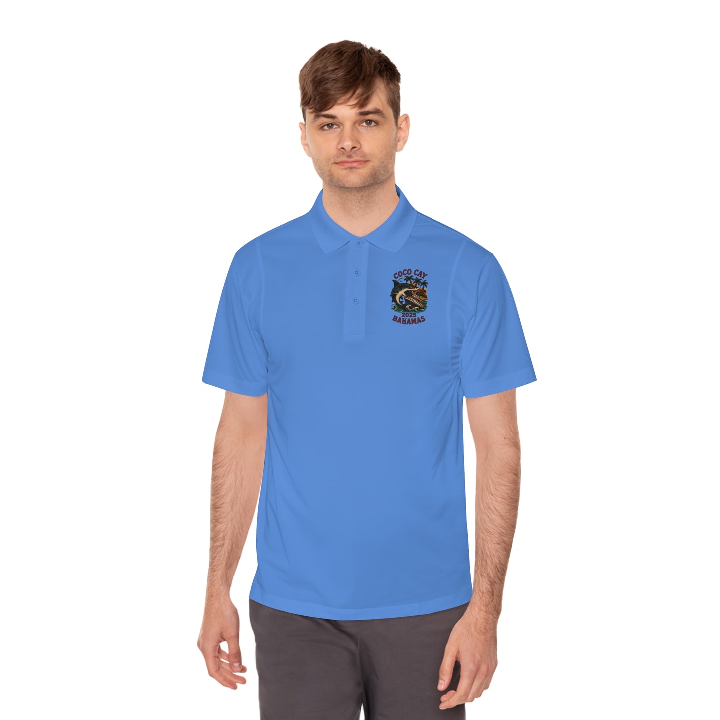 Sport Polo Shirt - Shark Design by Alex Rock