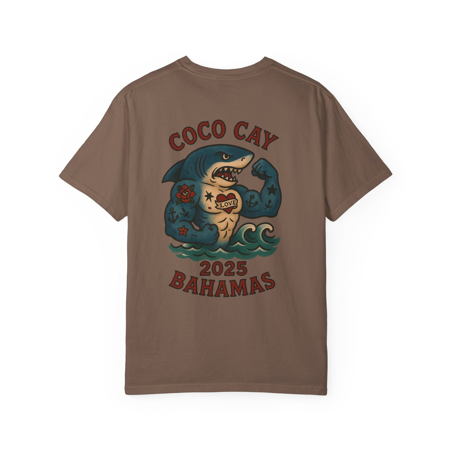 T-Shirt Alex Tattoos Coco Kay 2025 Shark Unisex Garment-Dyed