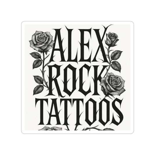 Die-Cut Transparent Outdoor Sticker - Alex Rock Tattoos Design