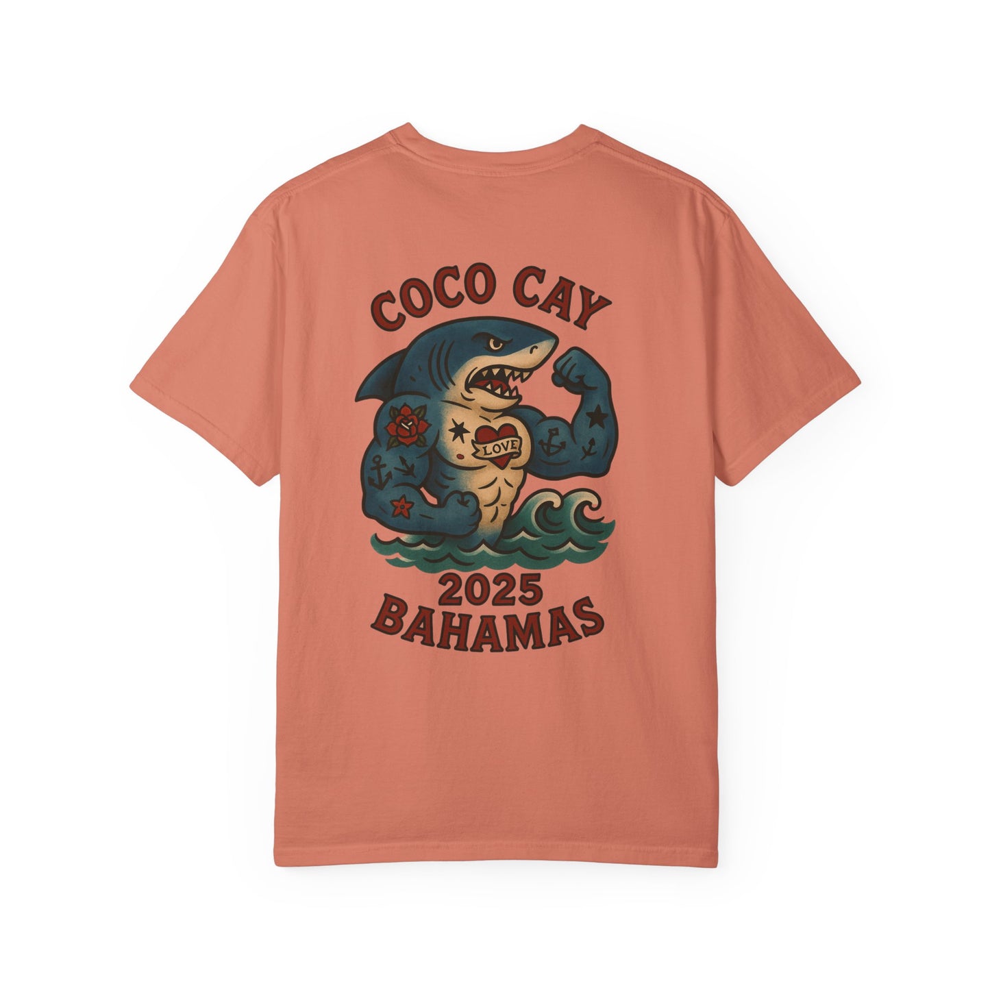 T-Shirt Alex Tattoos Coco Kay 2025 Shark Unisex Garment-Dyed