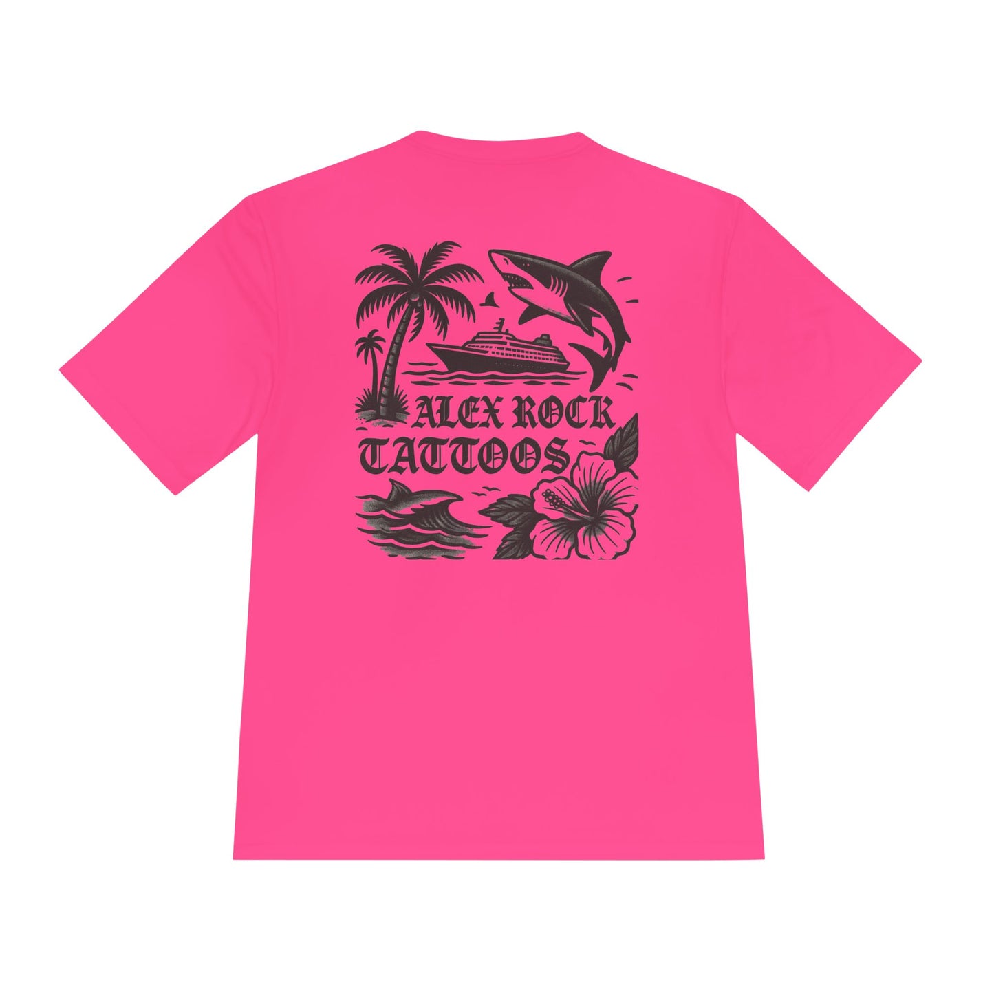 T-Shirt - Alex Rock Tattoo Design Kraqken with a Skull Moisture Wicking Unisex Tee