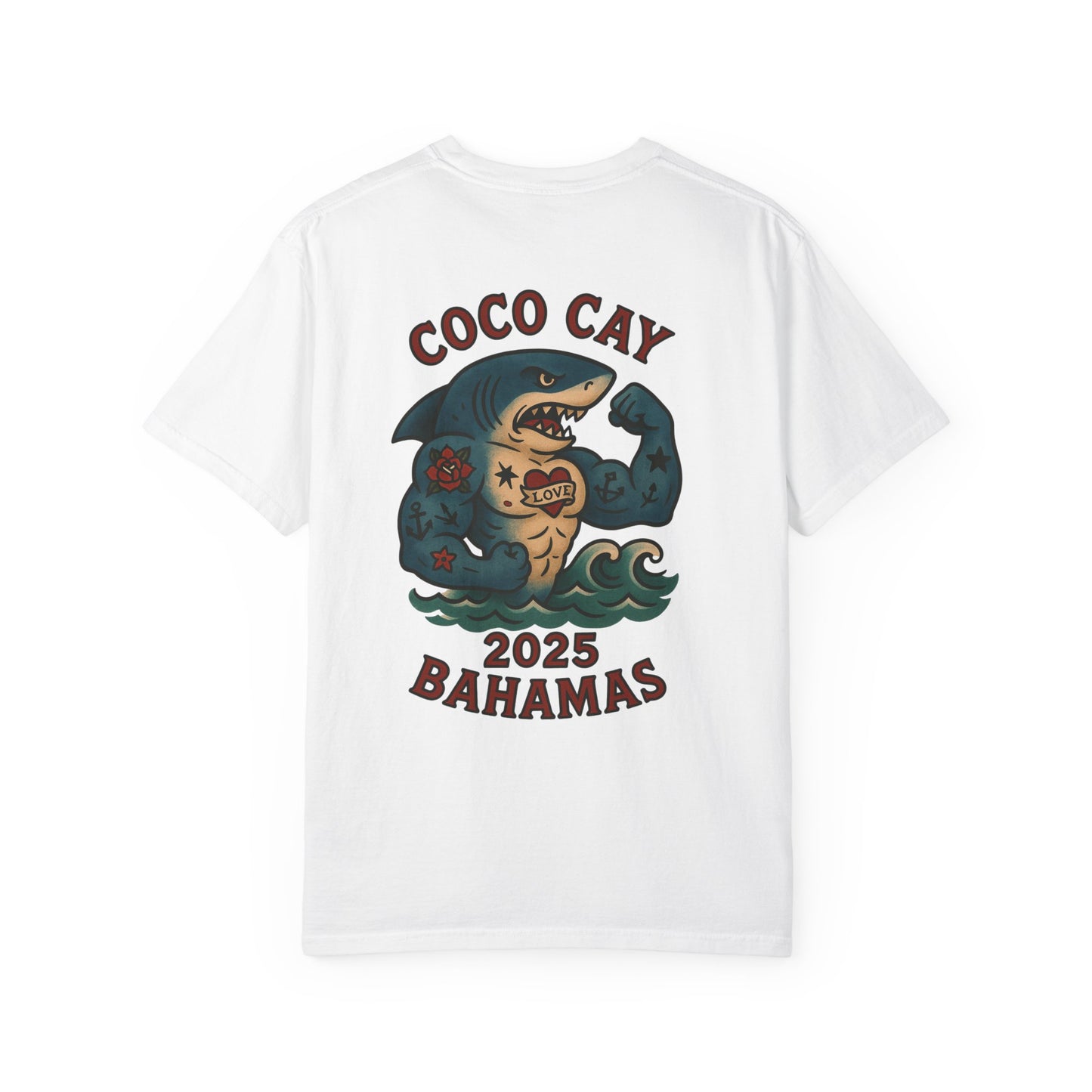 T-Shirt Alex Tattoos Coco Kay 2025 Shark Unisex Garment-Dyed
