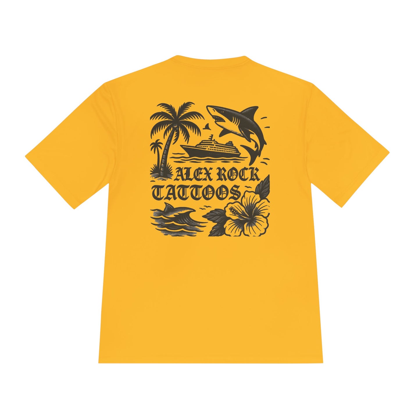 T-Shirt - Alex Rock Tattoo Design Kraqken with a Skull Moisture Wicking Unisex Tee