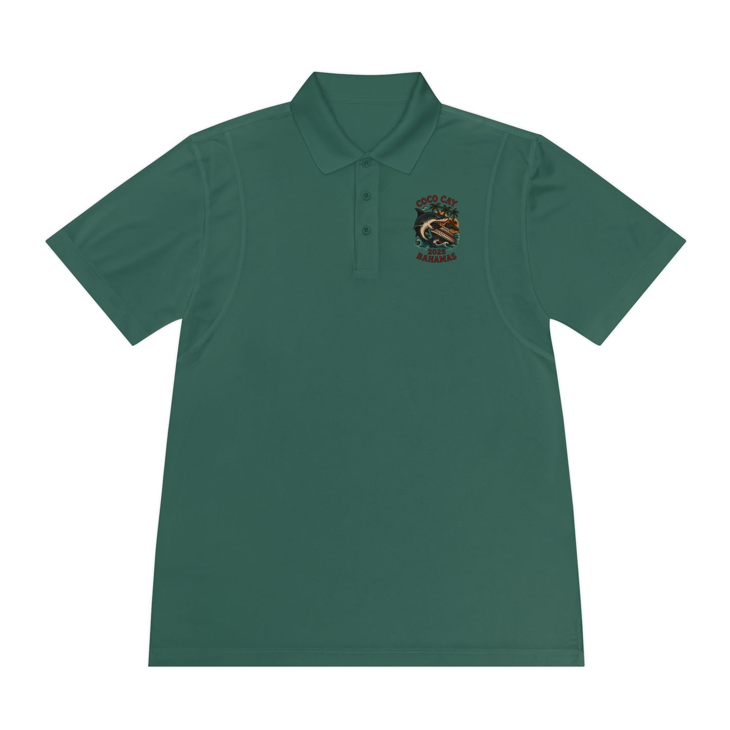 Sport Polo Shirt - Shark Design by Alex Rock