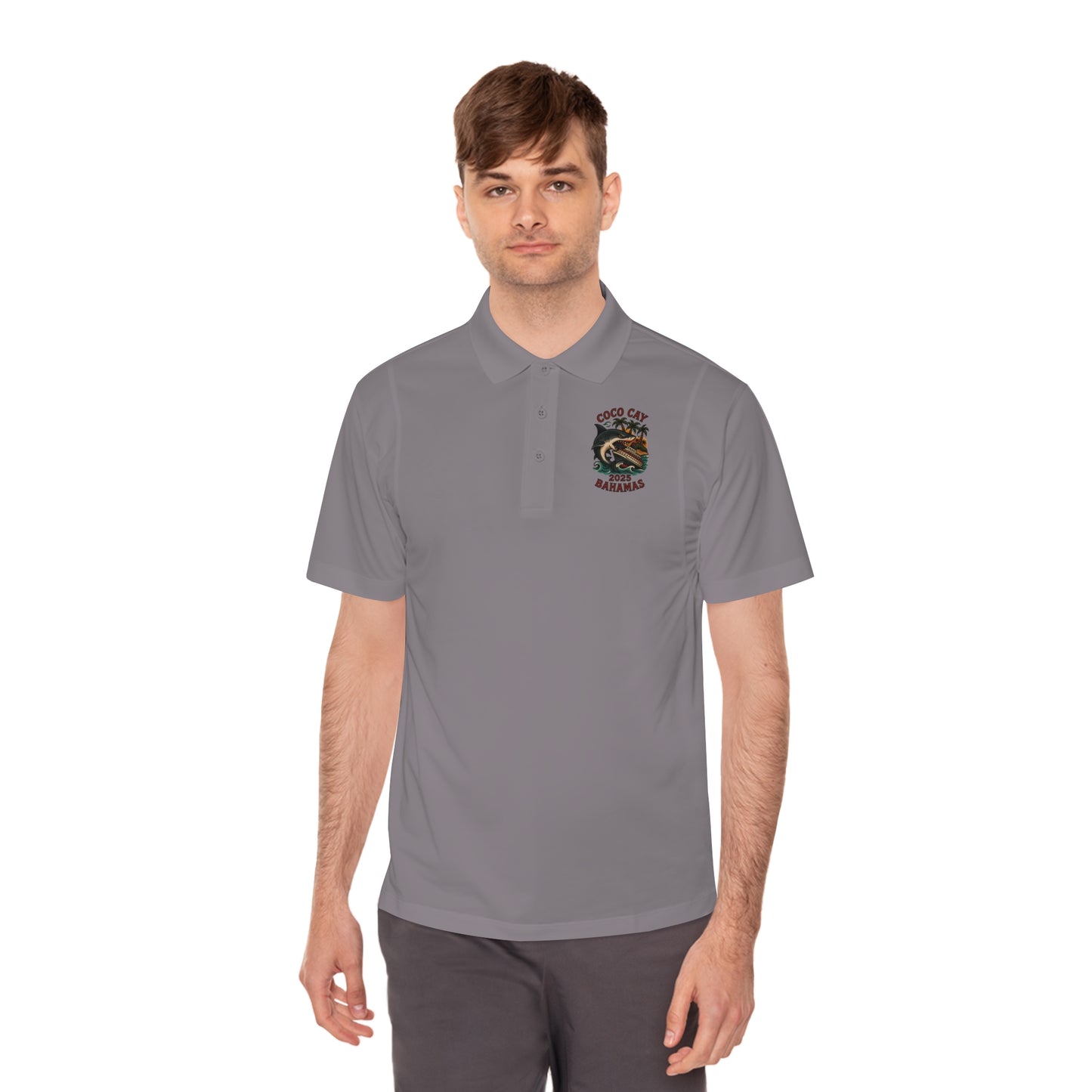 Sport Polo Shirt - Shark Design by Alex Rock