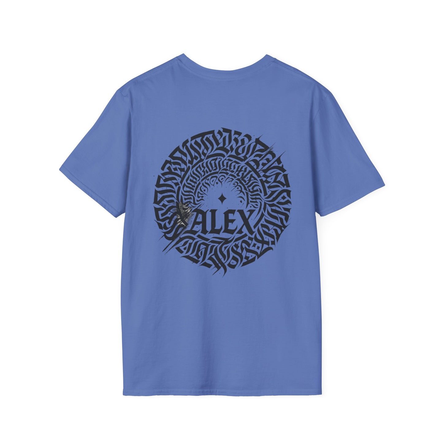 Custom Unisex Softstyle T-Shirt with Unique Abstract Design | Personalized Gift for Art Lovers, Modern Fashion, Graphic Tee, Festival Attire
