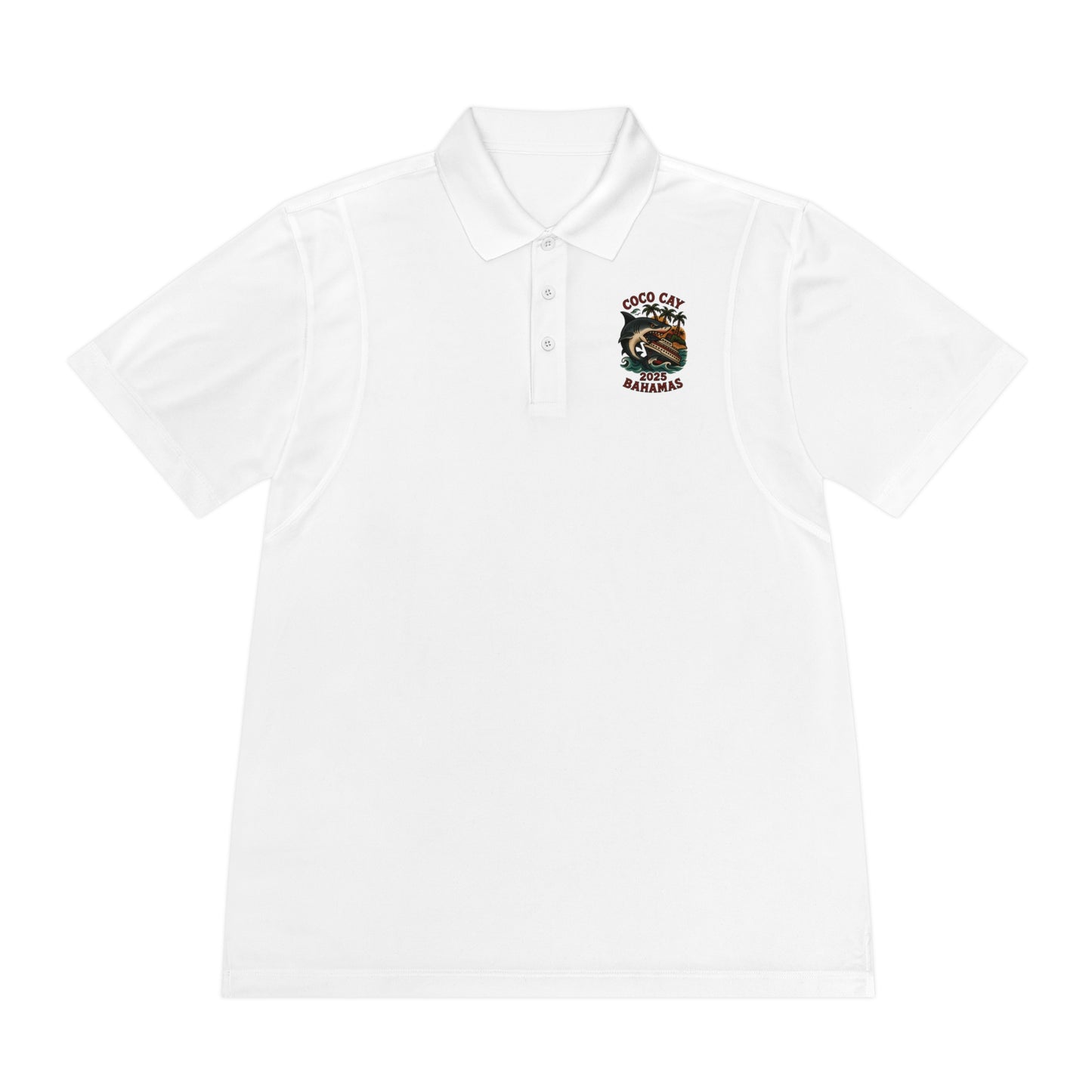Sport Polo Shirt - Shark Design by Alex Rock