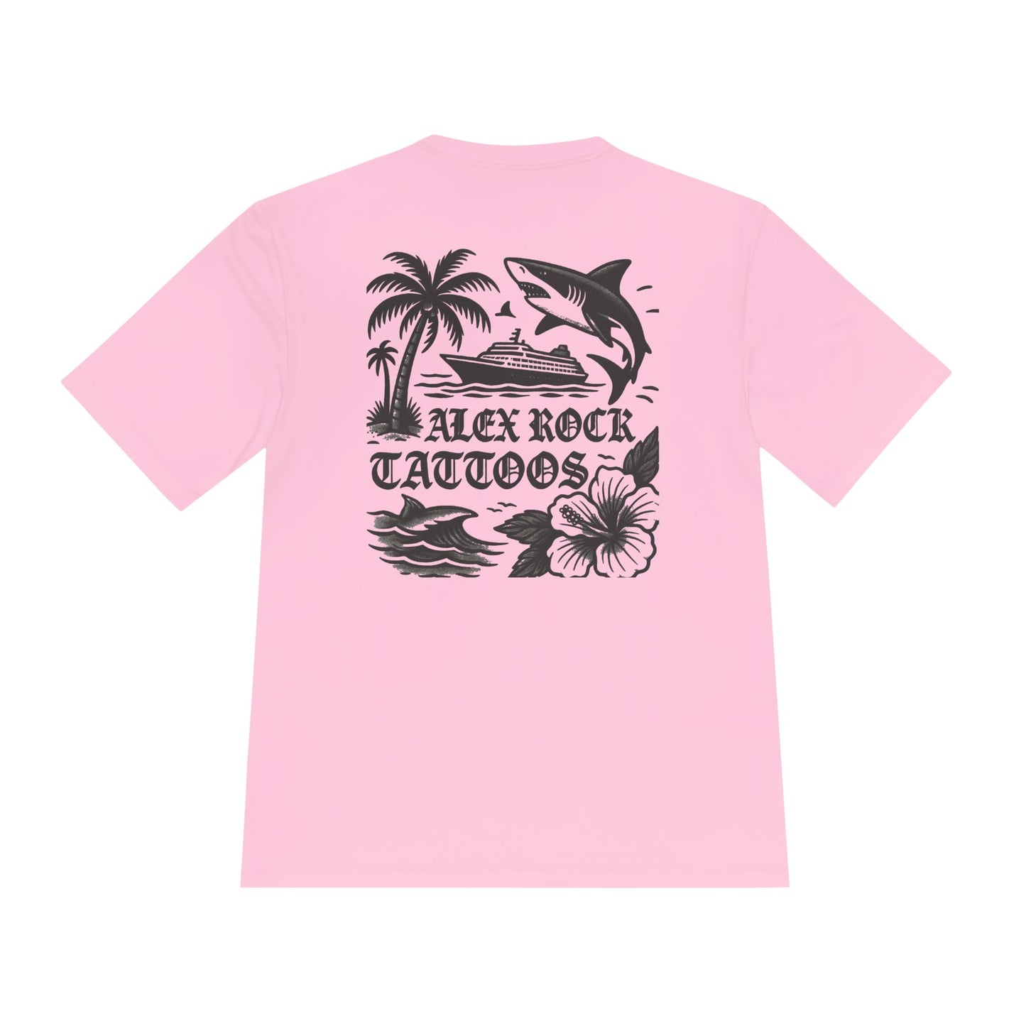 T-Shirt - Alex Rock Tattoo Design Kraqken with a Skull Moisture Wicking Unisex Tee