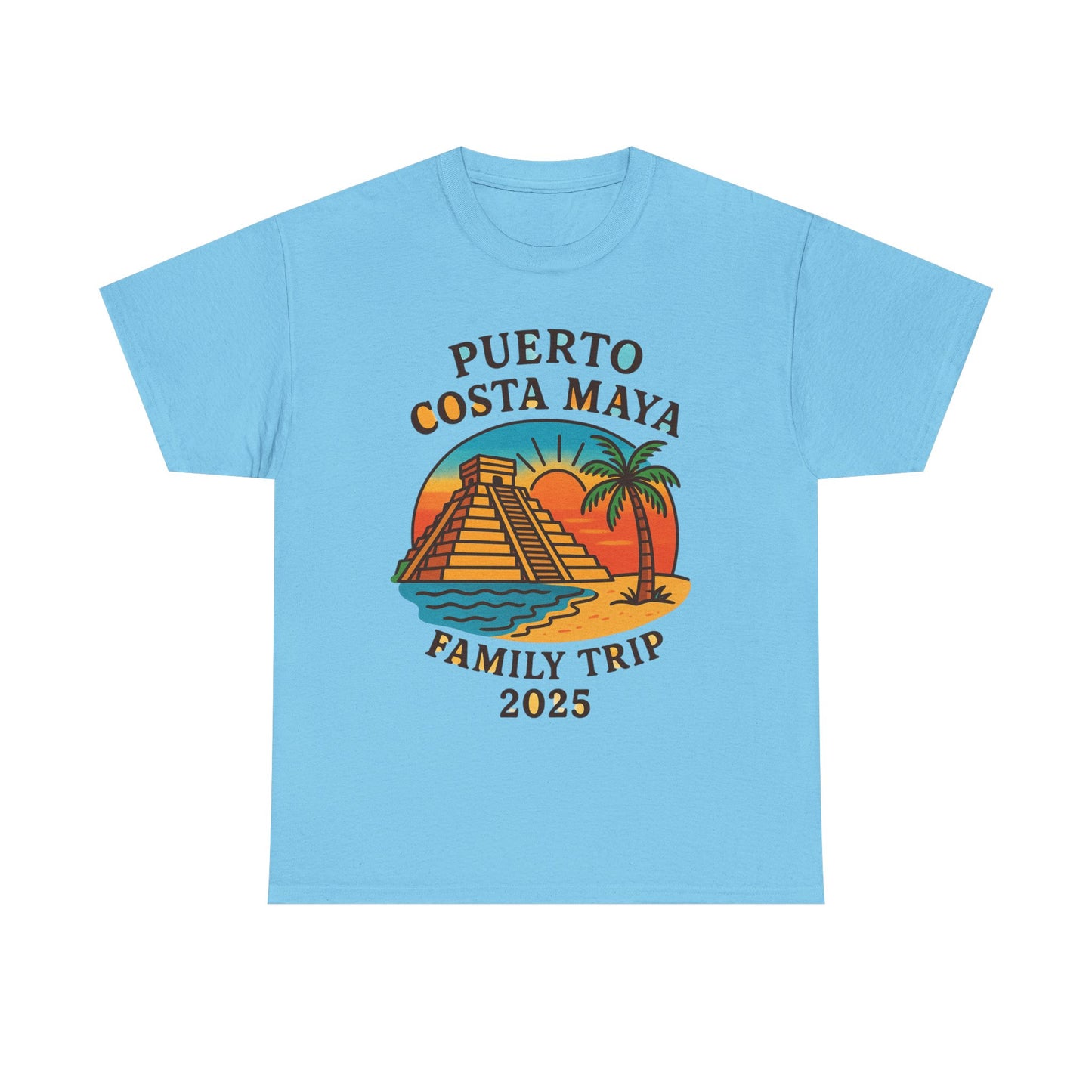Family Trip Unisex Tee by Alex Rock Tattoos - Pueblo Costa Maya Design