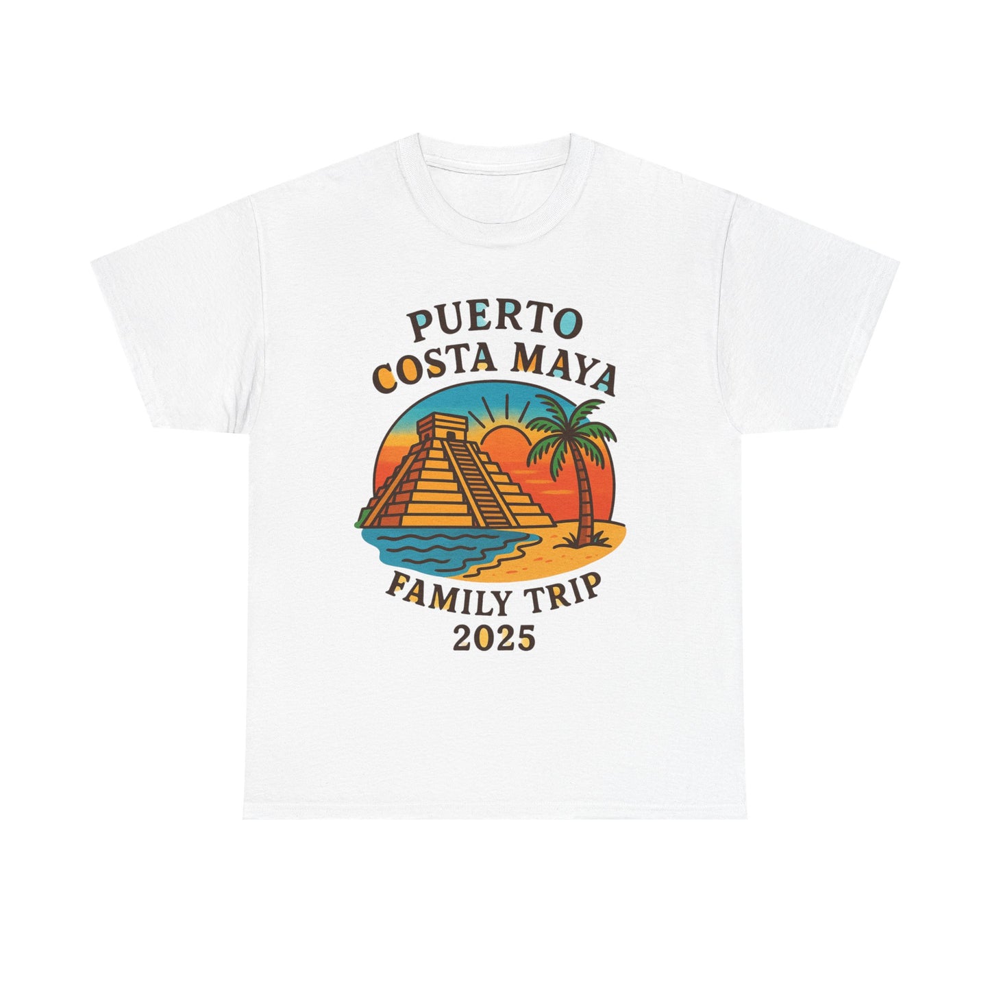 Family Trip Unisex Tee by Alex Rock Tattoos - Pueblo Costa Maya Design